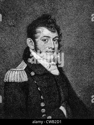 Oliver Hazard Perry (1785-1819), Marineoffizier, der Sieger der Schlacht von See Erie im Jahre 1813 wurde Stockfoto