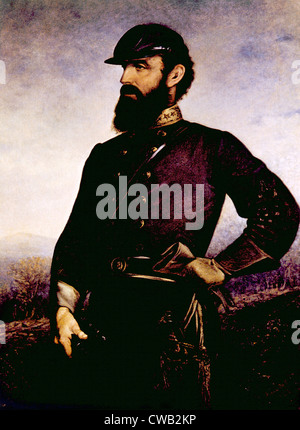 Thomas J. "Stonewall" Jackson (1824-1863), General der Konföderierten während des Bürgerkrieges Stockfoto