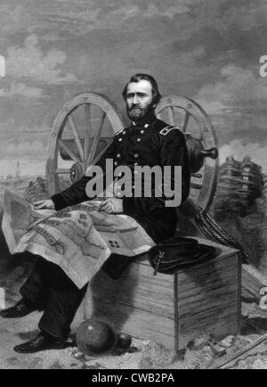 General Ulysses S. Grant kommandierte die Belagerung von Vicksburg, 1863 Stockfoto