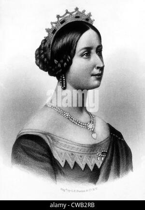Königin Victoria (1819-1901), Königin von Großbritannien und Irland 1837-1901, Kaiserin von Indien 1876-1901. 1836-Gravur. Stockfoto