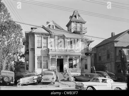 Los Angeles, 238 Süden Bunker Hill Avenue, Los Angeles, Kalifornien, Foto von Jack E. Boucher, Oktober 1960. Stockfoto