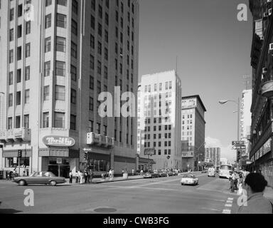 Los Angeles, Garantie & Trust Building, Detail des südöstlichen Eingang, 401 West Fifth Street, Kalifornien, Foto ca. Stockfoto