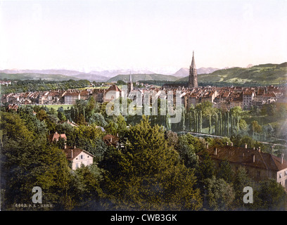 Schweiz, Schweizer Alpen, Bern, Photochrom, um 1900. Stockfoto