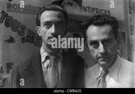 Salvador Dalí und Man Ray, Fotografie von Carl Van Vechten, Paris, Frankreich, 16. Juni 1934. Stockfoto