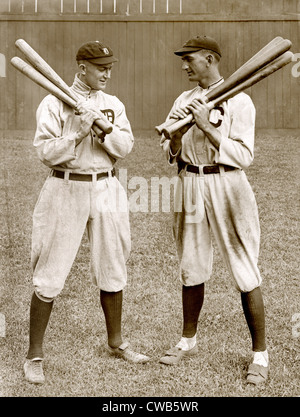 Baseball. Ty Cobb, Detroit und Shoeless Joe Jackson, Cleveland, ca. 1913 Stockfoto