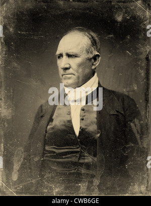 Sam Houston, demokratischer Senator von Texas. halbe Platte Daguerreotypie, Gold getönt, ca. 1848 Stockfoto