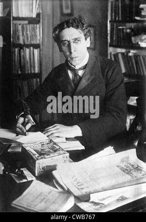 Israel Zangwill (1864-1926), englische jüdische Schriftsteller und Dramatiker. Autor von "The Melting Pot". Foto ca. 1905 Stockfoto