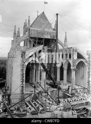 Kathedrale von Washington im Bau. Washington, DC. 1925 Stockfoto