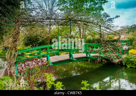 Monets Garten, Blumen; Giverny; Normandie; Frankreich; Eure; Europa; Frühling; Tulpen Stockfoto