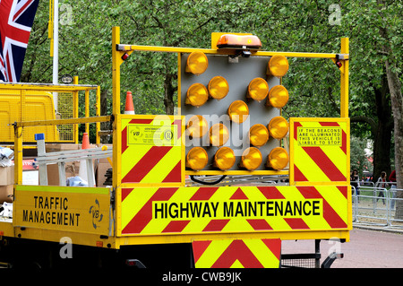 Rückseite des Highways Wartung Fahrzeug Stockfoto