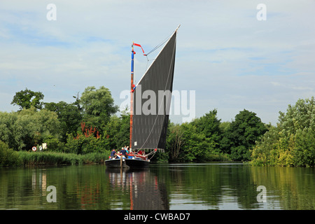 Norfolk Wherry Albion auf Fluß Yare Stockfoto