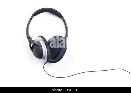 Hochwertige Kopfhörer isoliert auf weißem Hintergrund Stockfoto