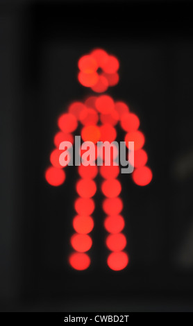 Fußgängerüberweg Lichter Stockfoto