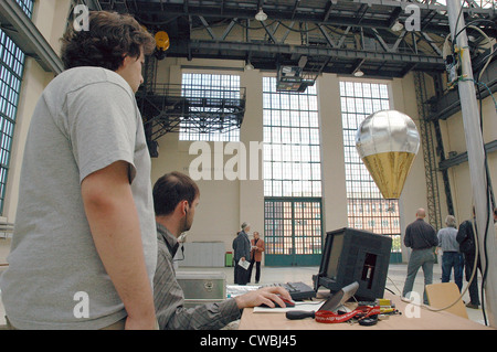 Heissdampfaerostat - ein Ballon mit Heißdampf betrieben Stockfoto