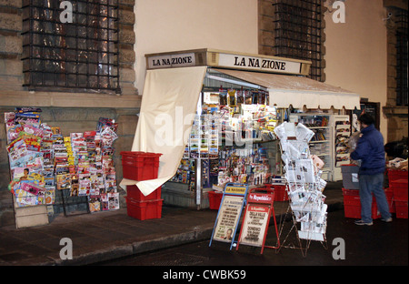 Kiosk in Florenz Stockfoto