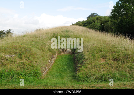 Belas Knap Dolmen Winchcombe Gloucestershire England Stockfoto