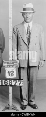 Louis "Lepke" Buchalter (1897-1944) in New York City Polizei Mugshot vom August 1939. Von der FBI gefangen genommen, wurde er verurteilt Stockfoto