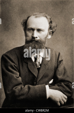 Edouard Manet (1832-1883), französischer Maler, der den Übergang zwischen Realismus und Impressionismus in Paris 1860 geschmiedet. Porträt Stockfoto