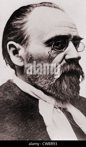 Emile Zola (1840-1902), französischer Schriftsteller der naturalistischen Schule und politische Kämpfer für die Menschenrechte. Stockfoto