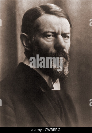 Max Weber (1864-1920), deutscher Nationalökonom und Soziologe, einer der Väter der modernen Soziologie. Sein bekanntestes Werk Stockfoto