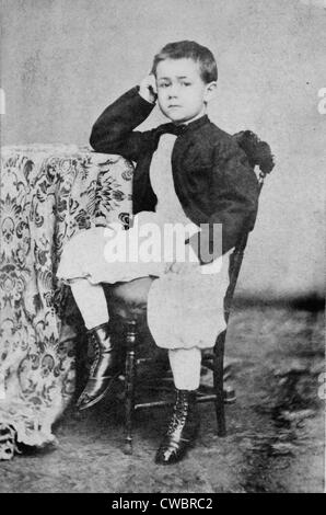 Herman Hollerith (1860-1929), US-amerikanischer Erfinder als Kind. Ca. 1870. Stockfoto
