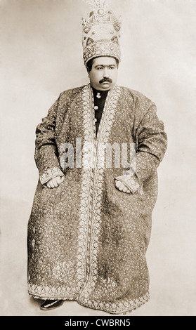 Mohammad Ali Shah Qajar (1872-1925), der Schah von Persien von 8. Januar 1907 bis 16. Juli 1909. Im Jahre 1907 er unterdrückt die Stockfoto