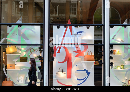 Asprey Juweliere, New Bond Street, London, England Stockfoto