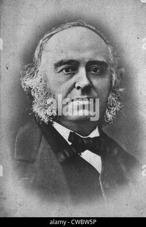 Paul Broca (1824 – 1880), französischer Ethnologe, entwickelt den ersten Beweis für lokalisierte Gehirnfunktion, als er entdeckte Stockfoto
