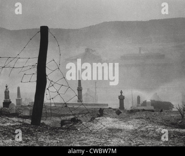 Donora, Pennsylvania, während der berüchtigten Smog Episode vom 26.-31. Oktober 1948. 20 Menschen starben während der 3-Tages-Veranstaltung und eine Stockfoto