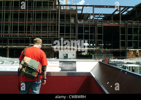 Berlin, Abrissarbeiten am Palast der Republik Stockfoto