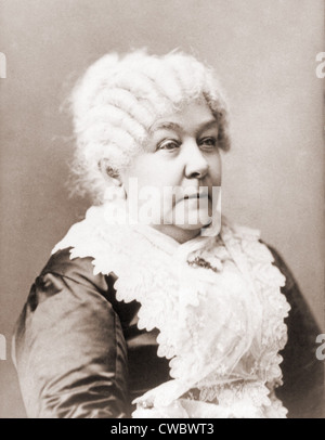 Elizabeth Cady Stanton (1815-1902), wichtige Führer der des 19. Jahrhunderts Frauenrechtsbewegung in den Vereinigten Staaten. Porträt Stockfoto