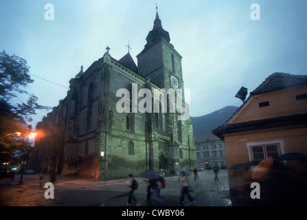 Die schwarze Kirche (schwarze Neagra) in Brasov (Kronstadt), Rumänien Stockfoto