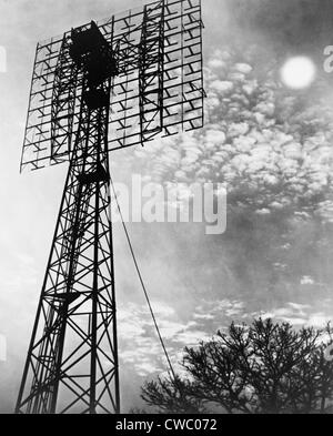 Antenne-Turm, von dem die ersten Radar-Signal auf den Mond gerichtet war, erhielt zurück, zwei und eine halbe Sekunden, nachdem sie gesendet wurde. Stockfoto