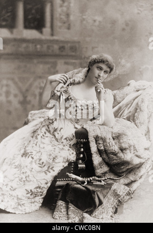 Lillie Langtry (1853-1929), englische Gesellschaft Schönheit und Herrin der Prince Of Wales (später Edward VII), wurde ein erfolgreiches Stockfoto