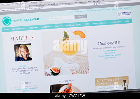 Martha Stewart Webseite Stockfoto