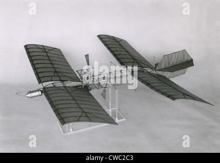 Samuel Pierpont Langley 1834-1906 flog zum ersten Mal entledigen Modelle von seinem Flugplatz im Jahr 1896. Erforderlich, das 1903-Modell mit einer Stockfoto