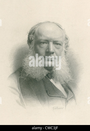 William Siemens 1823-1883, jüngerer Bruder von Werner 1858 "Siemens Halske Co." in London gegründet und verwaltet, die Stockfoto