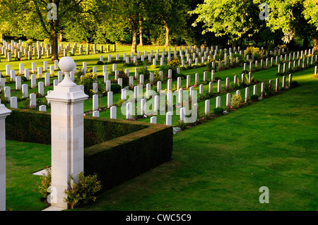 Kanadische WWII Soldatenfriedhof bei Beny Sur Mer in der Normandie Frankreich Stockfoto