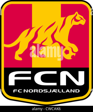 Logo der dänischen Fußball-Nationalmannschaft FC Nordsjælland. Stockfoto