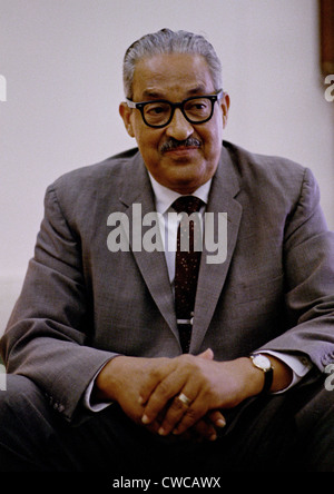 Thurgood Marshall (1908 – 1993), ernannte am 13. Juni 1967, den Tag Präsident Johnson ihn zum obersten Gerichtshof. Wenn bestätigt Stockfoto