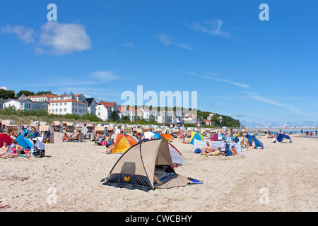 Bansin Strand, Insel Usedom, Ostseeküste, Mecklenburg-West Pomerania, Deutschland Stockfoto