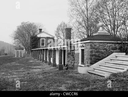 Monticello, das Haus von Thomas Jefferson in den 1770er Jahren errichtet. Ca. 1905. Stockfoto