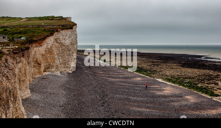 Ansicht von Beachy Head, der höchsten Kreidefelsen in England Stockfoto