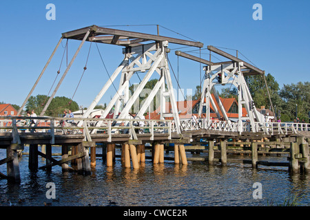 Zugbrücke, Wiek, Greifswald, Mecklenburg-West Pomerania, Deutschland Stockfoto