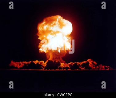 Der FIZEAU-Schuss war Teil der umstrittenen Operation einem Serie von Atomtests. 14. September 1957 auf der Nevada Test Stockfoto