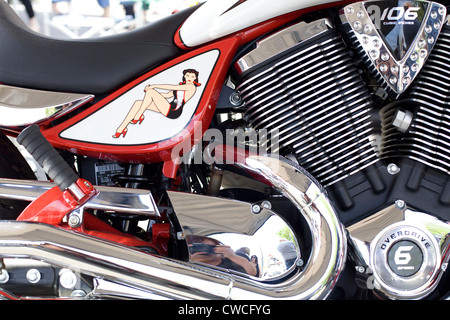 Victory Vegas Jackpot Motorrad abstrakt Stockfoto