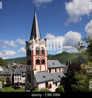 Kirche von Sankt Peter in Bacharach im Mittelrheintal, Rheinland-Pfalz, Deutschland Stockfoto