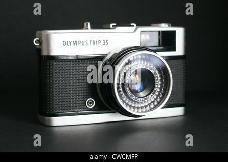 Olympus Trip 35 Filmkamera aus den 1970er Jahren Stockfoto