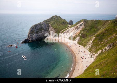Durdle Door in der Nähe von Lulworth, Dorset, England, UK Stockfoto