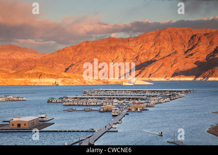 Callville Bay Marina, Lake Mead National Recreation Area, in der Nähe von Las Vegas, Nevada. Stockfoto